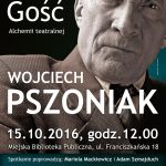 15.10.2016 r. | spotkanie z Wojciechem Pszoniakiem