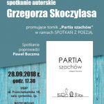 28.09.2018 | Spotkanie autorskie z Grzegorzem Skoczylasem