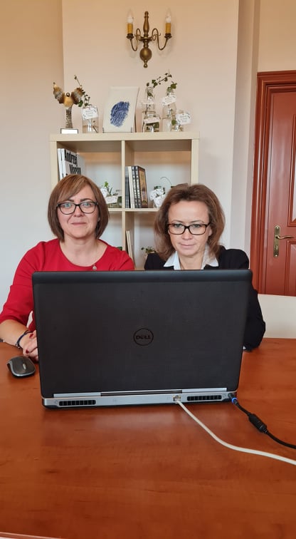 Katarzyna Poznańska i Ewa Cupan podczas prezentacji
