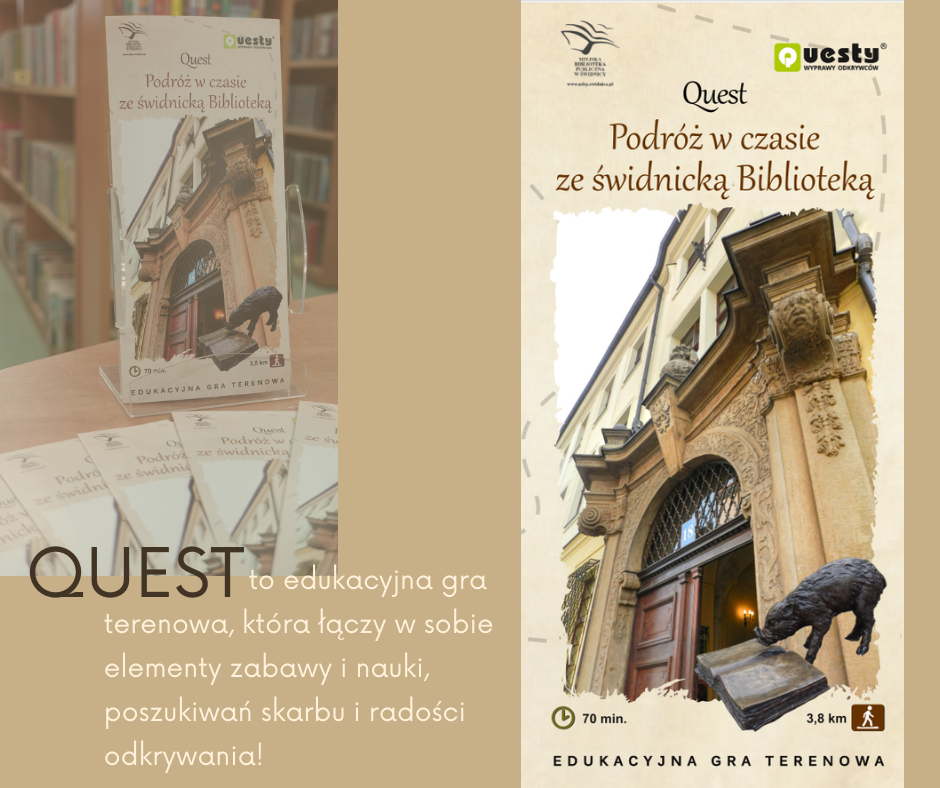 Plakat Quest - Podróż w czasie ze świdnicką Biblioteką