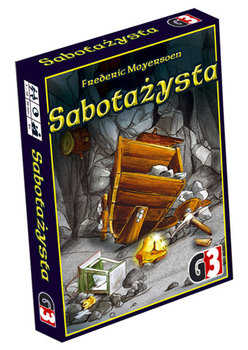 okładka gry planszowej pod tytułem Sabotażysta