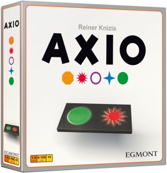 okładka gry planszowej pod tytułem Axio
