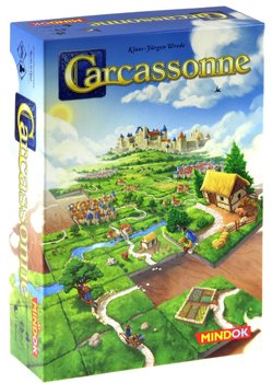 okładka gry planszowej pod tytułem Carcassonne
