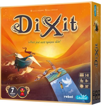 okładka gry planszowej pod tytułem Dixit