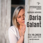 Spotkanie autorskie z Darią Galant