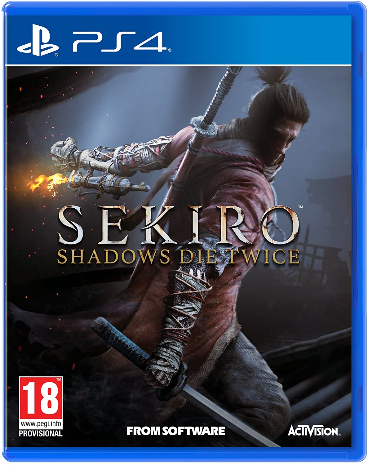 okładka gry na PS4 pod tytułem Sekiro
