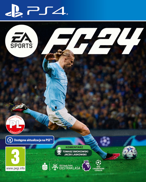 okładka gry na PS4 pod tytułem FC 24