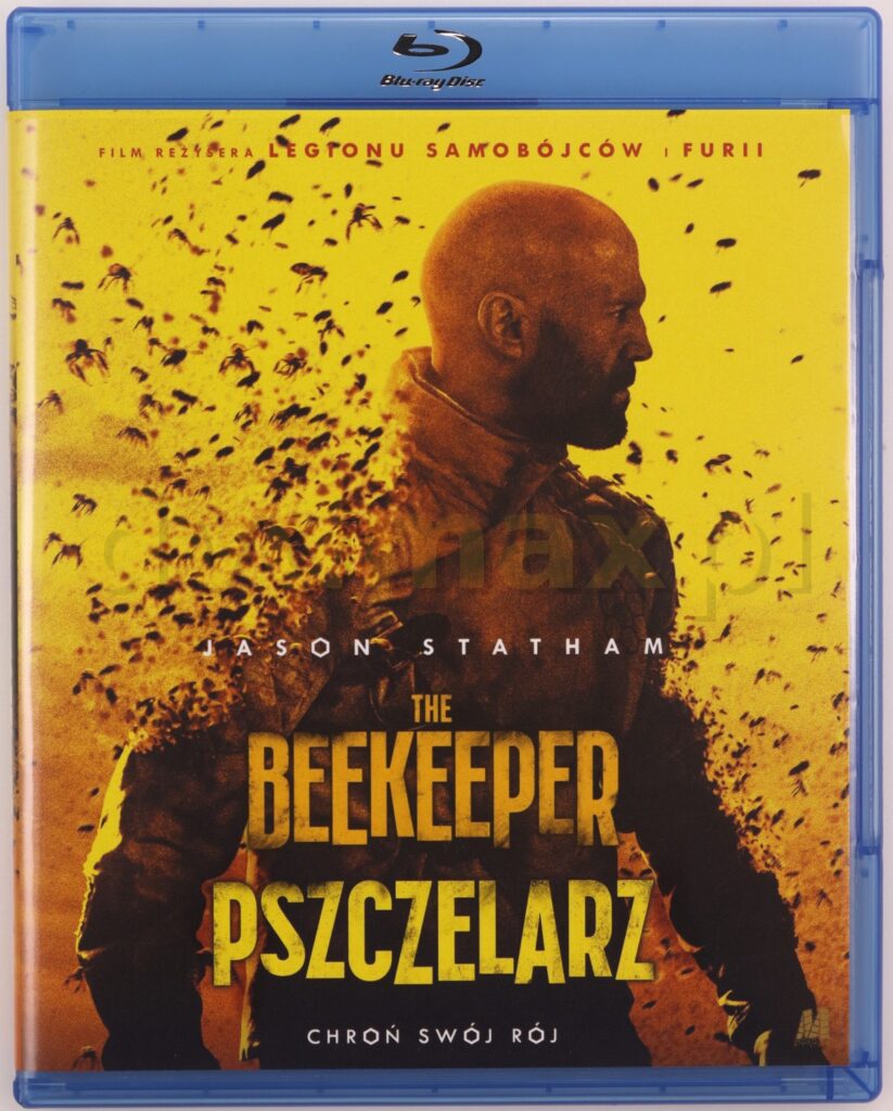 okładka filmu na Blu-ray pod tytułem Pszczelarz